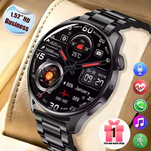 Business New Men's Smart Watch HD Display Health Tracking Bluetooth Calling Voice Assistant Sports B