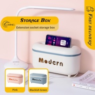 Home Office Desk Extension socket storage box power cord data cable storage Cable Storage Organizer Box