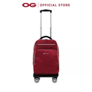 Pierre Cardin 18" Backpack with Detachable Trolley - Red