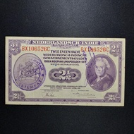 Uang Kertas 2,5 Gulden NICA Stempel Pemerintah Saparua RMS 1943 -26-C