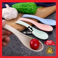 Wheat straw spoon 4pcs set safe food-grade spoon for children spoon box colorful spoon family hotel 