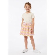 🍀PRELOVED🍀SC Jkids Girls Shell Print A-Line Skirt with Ribbed Elastic Waistband