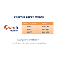 PREPAID DIRECT TOPUP UNIFI MOBILE RM10/RM20/RM30