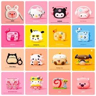 AirPods 3（2021）Case Cute Cartoon Design Soft Silicone Case with Carabiner