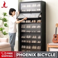 New Large-Capacity PHO FV Household GOR 2024 ALG Flip Door Rack Black Dust-Proof Shoe Cabinet Locker