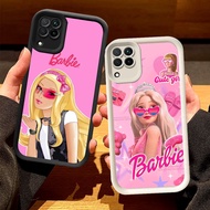 O-72 Barbie Girl Casing for Samsung Galaxy A22 A12 5G Black and White