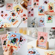 (Set Of 10) Black Cat Postcards Cute Room Decoration Wall Picture Cards Decorations 76027
