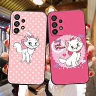 Cartoon Marie Cat Soft Black Silicon TPU Cell Phone Case For  Samsung Galaxy A23 A20 A14 A13 A12 A11 A10 A9 A8 A7 A6 A5 A05 A04 A03 F12 M12 S E Star Plus 5G