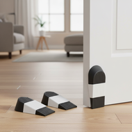 Large Door Stop with Organizer, No-Drill Rubber Non-Toxic Odorless Door Stopper, Safe Windproof Desi