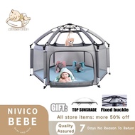 Nivico baby Playpen For Baby Breathable Mesh Play Pen Tent Baby Playpen