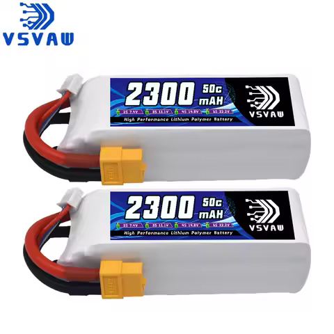 VSVAW 11.1V 2300mah 3S UAV Lipo Battery XT60 T Deans XT30 JST RC Parts 50C For FT012 Racing Boat Car