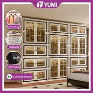 Foldable Almari Baju Hang Clothes Storage Box Baby Wardrobe Stackable Kabinet Pakaian Plastic Cabine