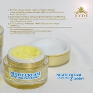 hyde beauty skincare 0ri bp0m glowing cream siang dan cream malam forte / krim night krim day