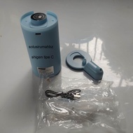 POMPA GALON USB BLUE LIGHT STAINLESS ABS LED OTOMATIS WATER DISPENSER MOTIF RANDOM AIR MINUM COLOK M