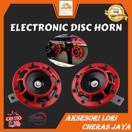 Aksesori Lori Cheras Jaya Super Loud Electric Horn 1set 2pcs 12v 24v Motor Car Electric Disc Horn