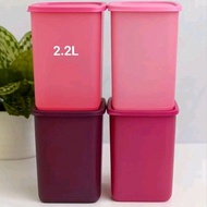 Tupperware tall square round 2.2L fresh summer tall/ (4) regular without free