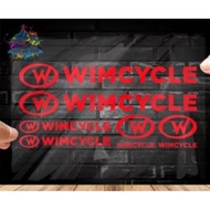 Wim Cycle Bicycle Cutting sticker Wim Cycle Bicycle sticker Set