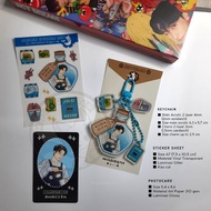 [ ready ] nct dream fanmerch cafe 7 dream (keychain, unoff photocard, glitter sticker)