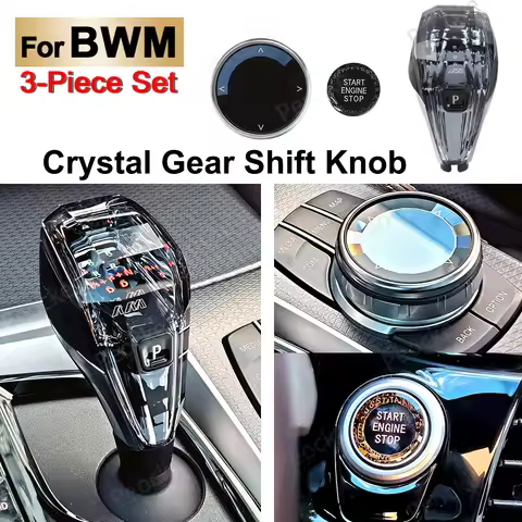 Crystal Gear Knob Handle for BMW F30 F31 G31 G32 G26 G30 Gear Shift Knob Kit F10 F11 F12 F13 F20 IX3