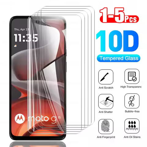 1-5Pcs Front Glass For Motorola Moto G15 Power G05 E15 Case G 15 05 E 15G Tempered Film MotoG15 G15p