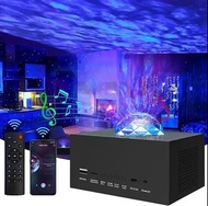 立方體銀河投影機星光燈光與音樂節奏同步帶遙控 USB 充電 HiFi 音樂揚聲器  ggmckp Cube Galaxy Projector Star Lights Lighting Sync wit