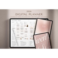 2026 Digital Planner, Weekly Planner, Monthly Planner, Goodnotes Planner, iPad Planner, 2026 Planner