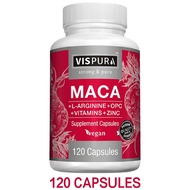 [ ของแท้!!! สินค้านำเข้า ] Maca Root Capsules 5000 มก. + แอลอาร์จินีน วิตามิน B6 + B12 OPC & สังกะสี