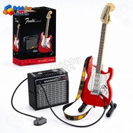 21329 Fender Stratocaster Building Blocks 1070+ PCS Guitar Model Music Display Construction Toy Set 