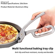[cherry2] 1PC Pizza Gripper For Deep Pizza Pans Heavy Duty Gripper Cast Aluminum Pan Tongs For Pulli