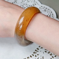 【浪漫相遇】巴西天然飄黃玉髓手鐲 | 天然水晶 | 送禮