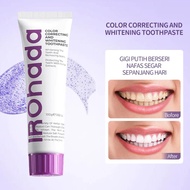 IROHADA 2 in 1 Niacinamide Whitening Toothpaste Mint/Tea Leaf Extract Fresh Breath 100g-Ubat Gigi