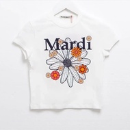 Mardi Mercredi 白色花花圖案短袖 Tee