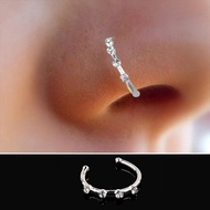 Personalized Hole Free Nose Nail Inlaid Hole Free Free Perforation Personalized Stud V0o0