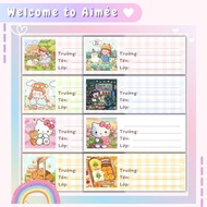 Set of 32 cute cartoon mini food notebook labels | Aimee Aimee Aimee Aimee