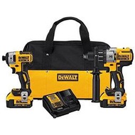 標準情人美國 DEWALT 得偉 20V 無碳刷衝擊起子DCF887+DCD996充電震動電鑽 DCK299P2