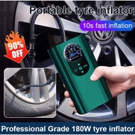 [10s Fast Inflation] Handheld Car Air Pump Portable Tyre Inflator Noise-Reduction Solve Air Leaking