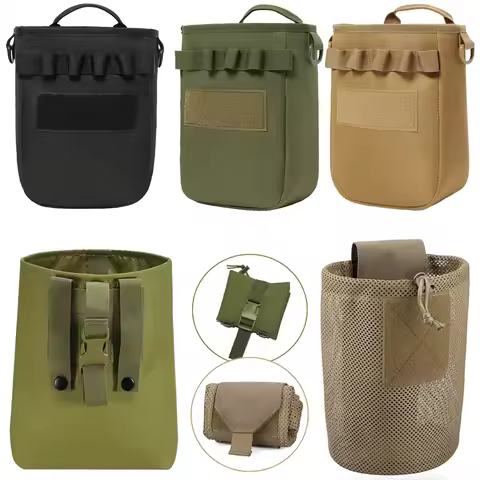 Tactical Dump Drop Pouch Magazine Pouch Molle Hunting Airsoft Gun Accessories Folding Pouch Protable