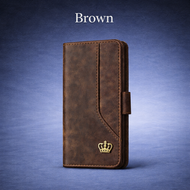 Premium Leather Wallet Case for Vivo Y03 Y03T Y04 Y04s Y04T Y05 Y11d Y18 Y18s Y19s pro Y21 Y28s Y29 