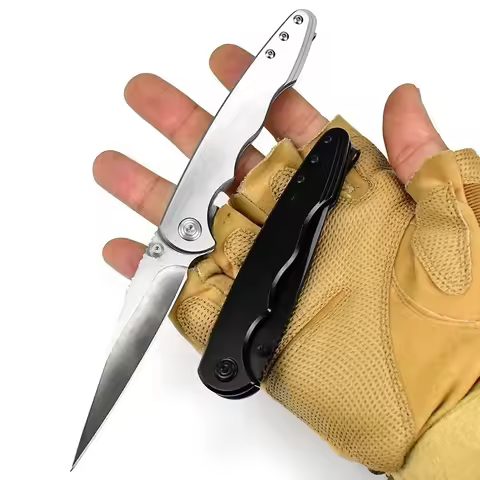 CR 7016 Folding Knife with 8Cr13MoV Blade and 420 Stainless Steel Handle Ideal for Outdoor Activitie