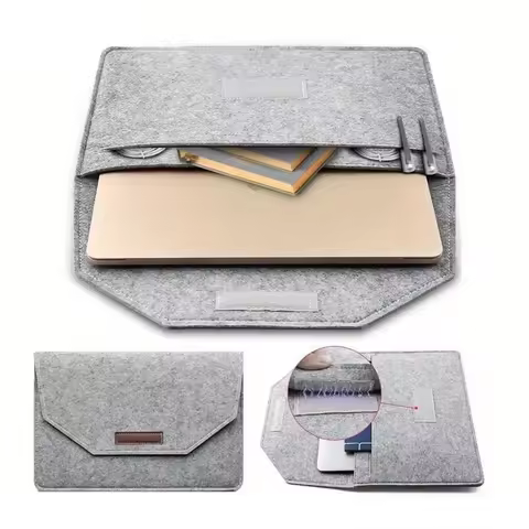 Sleeve Bag For 2022 Funda Macbook Air 13 13.6 15.3 Case 2023 M1 M2 M3 Pro 14.2 16'' Laptop Bag 15 6 