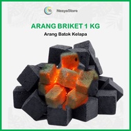 Arang Briket Batok Kelapa 1kg BBQ - Briket Arang