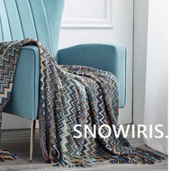 Bohemian Chăn ngủ trưa văn phòng chăn Homestay chăn đầu giường tua dày chăn cát chăn