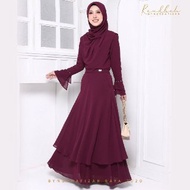Dress Raudah by jelita wardrobe 3 in 1-  set blouse, cape, bawal &amp; skirt