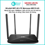 Mercusys MB115-4G 4G LTE WIFI Router | Support 4G upto 150Mbps network | Plug in sim and use |