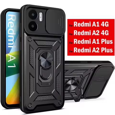 Slide Lens Camera Protect Funda for Xiaomi Redmi A1 A2 4G Case for Xiaomi Redmi A1 Plus Cover Case f