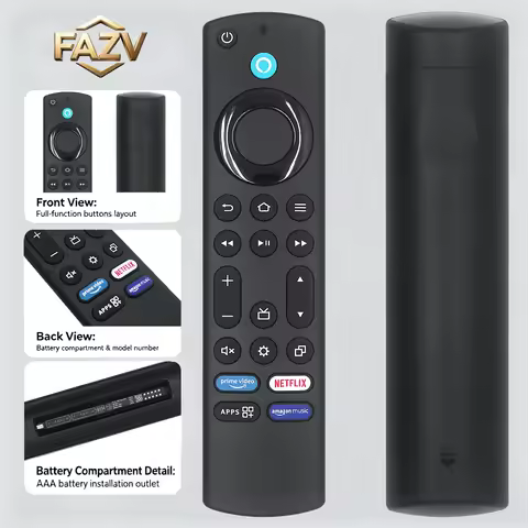 FAZV Bluetooth Voice Remote for Fire TV Stick 4K Max 2nd Gen / 3rd Gen Smart TV Replacement
