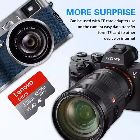 Lenovo Mini SD Memory Card 512GB Class 10 Micro TF SD Card High-Speed UHS-I for Phones Drones Camera