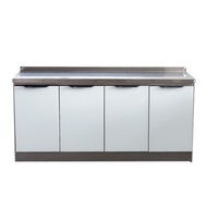 Kitchen cabinet stainless steel simple assembly cupboard kitchen stove cabinet sink cabinet custom rental room lockers（Supplementary Order Product）