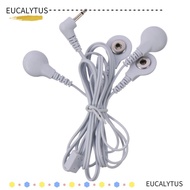 EUCALYTUSSG Electrode Wires, 1.2M/3.94ft White Cable Lead Wires, Replacement 2.5mm Plug to 3.5mm Sna