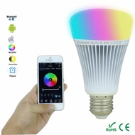 8W Smart Led Bulb Bluetooth 4.0 E27 Dimmable RGBWW Mi Light Led Lamp Color Change Music Ball LED Lig